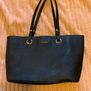 Calvin Klein black bag tote purse